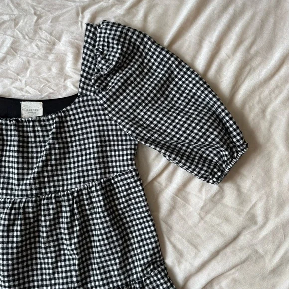 Adorable Gingham Babydoll Mini Dress 🖤 - Picture 6 of 9